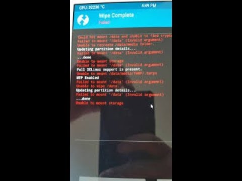 Trik atasi masalah Failed To Mount System (Invalid Argument) pada ThL W200S via TWRP