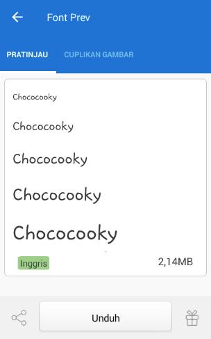 merubah font THL T6C