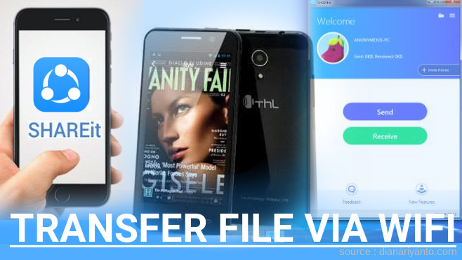 Mudahnya Transfer File via Wifi di ThL W100 Menggunakan ShareIt Versi Baru