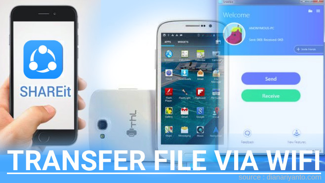Cara Transfer File via Wifi di ThL W8S Menggunakan ShareIt Versi Baru