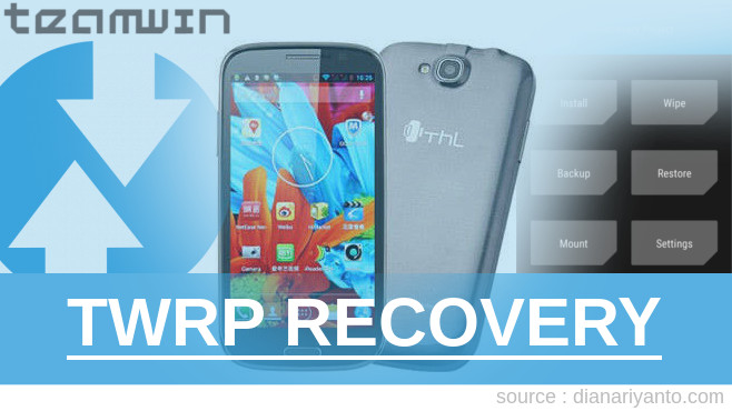 Cara Install TWRP ThL W8+ Tanpa PC